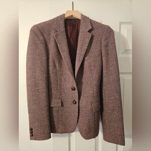 Harris Tweed Women's Size 12 100% Wool Blazer Suit Jacket